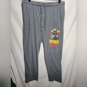 Star Wars size large Boba Fett lightweight gray jogging pants in great shape.